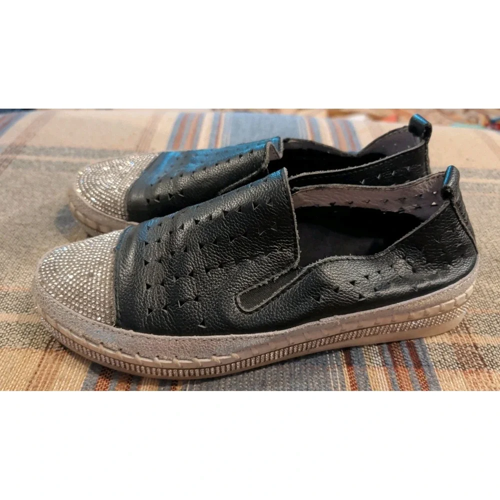 Bernie Mev TW187 Women's Size 8 US Size 39 EU Black Slip On Memory Foam